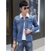 Autumn/man/long/denim/jacket/coat/new/fashionSLS-NZ-JK31810